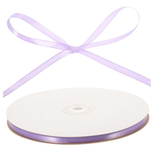 HIAKDOFT Dekoratives Geschenkband Satinband in Zartem Flieder Vielseitiges Bastelzubehör für Geschenkverpackung Partydekoration Hochzeits und DIY Projekte Glatte Textur Lange von HIAKDOFT