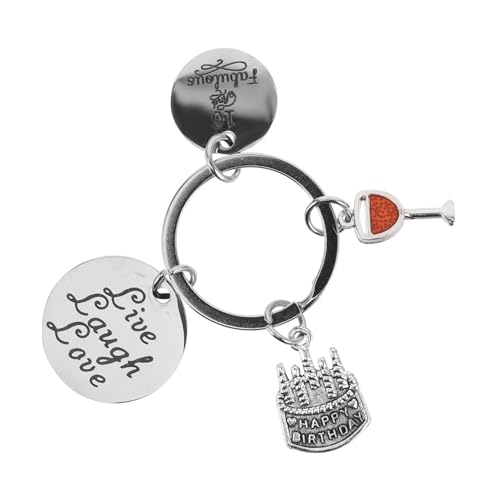 HIAKDOFT Edelstahl 16. Geburtstag Keychain Süße Reize Keychain Birthday Party Schlüsselbeutel Charms Schlüsselhalter Für 16. Geburtstagsfeier Schmuckzubehör Accessoires von HIAKDOFT