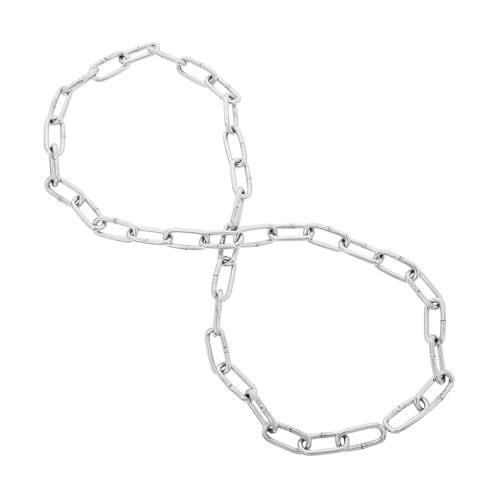 HIAKDOFT Edelstahl Kettenmontage Edelstahl Kette Bulk Silberne Verriegelungskette Boxsackkette 201 Edelstahl von HIAKDOFT