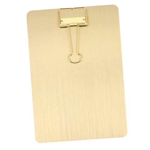 HIAKDOFT Edelstahl Klemmbrett mit Metallclip Leichtes Schreibbrett für Büro Schule Malen und Gruppeneinsatz Robustes Clipboard für Papierhalterung und Komfortables Schreiben Unterwegs HIAKDOFT Edelstahl Klemmbrett mit Metallclip Leichtes Schreibbrett für Büro Schule Malen und Gruppeneinsatz Robustes Clipboard für Papierhalterung und Komfortables Schreiben Unterwegs von HIAKDOFT