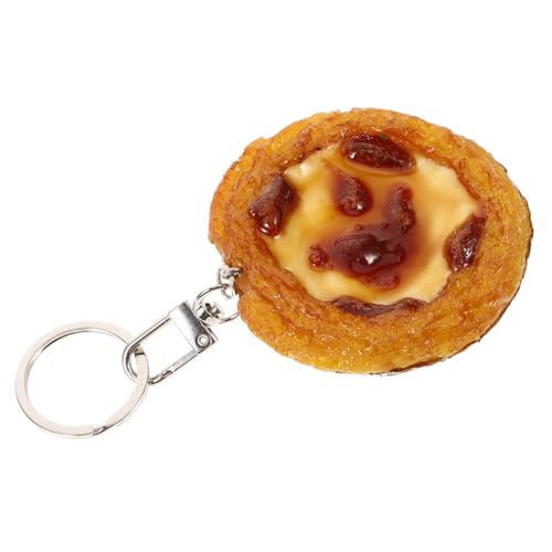 HIAKDOFT Eierkuchen-Schlüsselanhänger hochzeitsdekoration Hamster Schlüsselanhänger mit Anhänger Kunst-Lebensmittel-Hängedekoration Simulation Lebensmittel Schlüsselanhänger PVC von HIAKDOFT