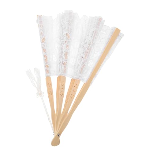 HIAKDOFT Eleganter Spitzen Faltfächer mit Quaste Chinesischer Handfächer aus und Seide Vielseitiger Dekorations und Hochzeitsaccessoire für Brautpartys Festlichkeiten und von HIAKDOFT