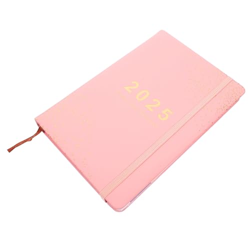 HIAKDOFT Englisches Notizbuch Daily Planner mit Zartem Design Tage Monatsplaner Notizblock Leichtes Schreibpad für Büro Schule und Reisen Praktisches Planer Notebook von HIAKDOFT
