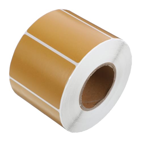 HIAKDOFT Etikettenrolle Braun Selbstklebend Kratzfest und Antifouling als Preis Inventaretiketten für Büro Versand und Schule HIAKDOFT Etikettenrolle Braun Selbstklebend Kratzfest und Antifouling als Preis Inventaretiketten für Büro Versand und Schule von HIAKDOFT