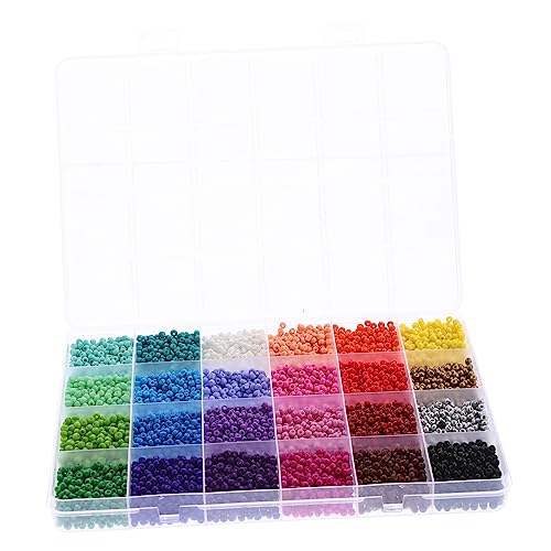 HIAKDOFT Fächer Acryl Perlen Bunte Schmuckperlen für DIY Armbänder Halsketten Handgemachte Spacer Beads für Bastelbedarf von HIAKDOFT