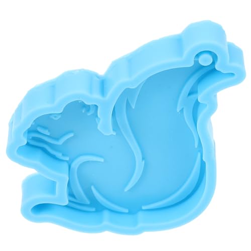 HIAKDOFT Flexible Silikon Gießform Eichhörnchen Schlüsselanhänger DIY Form Langlebig Praktisch Abriebfest für Epoxidharz Schmuckherstellung und Kreative Bastelprojekte von HIAKDOFT
