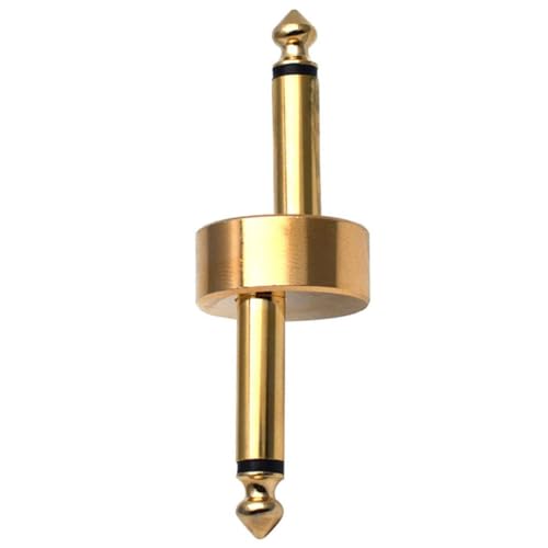 HIAKDOFT Gitarren Effektpedal Kupplung Gold Metall Klinkenadapter Kompakt Robust für Effektpedalboards Zubehör HIAKDOFT Gitarren Effektpedal Kupplung Gold Metall Klinkenadapter Kompakt Robust für Effektpedalboards Zubehör von HIAKDOFT