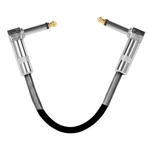 HIAKDOFT Gitarren Patchkabel mit Rauschunterdrückung Langlebiges PVC Metallstecker Kabel für Effektpedale Kompakt und Vielseitig für Gitarren und Live Auftritte von HIAKDOFT