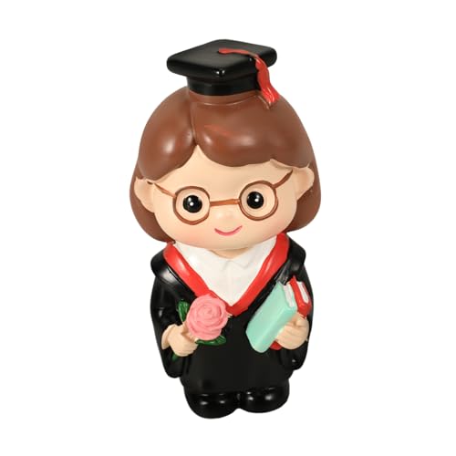HIAKDOFT Graduation Cake Dekoration Resin Figurine Doktorin Stabile Tortenaufsatz Abschlussfeier Party Desktop Zubehör für Festliche Tortendekoration von HIAKDOFT