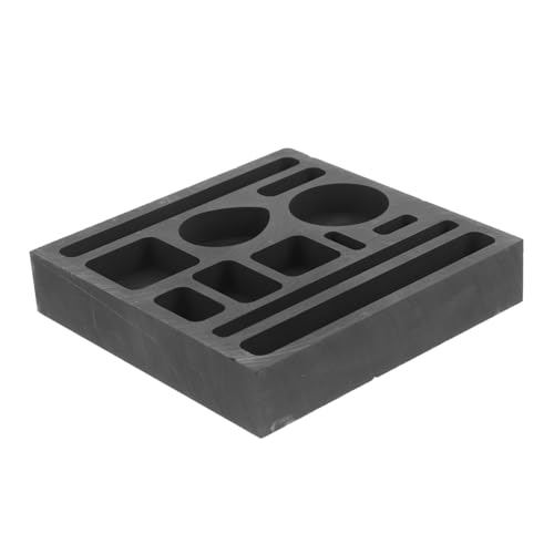 HIAKDOFT Graphit Gießform Fach Mulden für Metallgießen Langlebige Barrenform aus Robustem Graphit Effizient für Silber Vielseitig für Schmuckherstellung und Metallverarbeitung von HIAKDOFT
