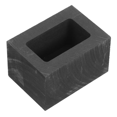 HIAKDOFT Graphit Gießform Metallgießform Hochdichte Graphitform für Gold Silber Kupfer Messing Metall Gießen Einfaches Entformen Hitzebeständig Langlebig von HIAKDOFT