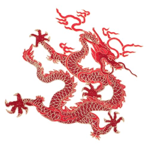 HIAKDOFT Großer Roter Drachen Bügelbild Aufnäher Patch zum Aufnähen und Aufbügeln Chinesischer Stil Langlebige Stickerei für Kleidung Jeans Taschen DIY Kleidung Reparatur und Dekoration HIAKDOFT Großer Roter Drachen Bügelbild Aufnäher Patch zum Aufnähen und Aufbügeln Chinesischer Stil Langlebige Stickerei für Kleidung Jeans Taschen DIY Kleidung Reparatur und Dekoration von HIAKDOFT