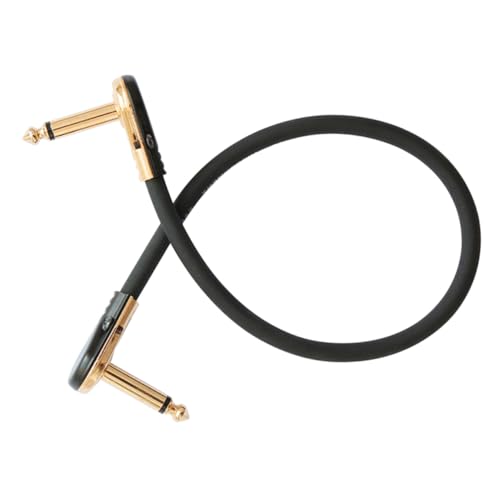 HIAKDOFT Guitar Effector Anschlusskabel Kupferstecker Instrumenten Audio Verbindungskabel für Gitarren Effektgeräte Langlebig Geeignet für Gitarrenzubehör Anfänger von HIAKDOFT
