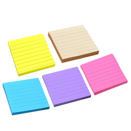 HIAKDOFT Haftnotizen Gestreift Selbstklebend Linierte Memo Pads Wasserfest Glatt Beschreibbar Leicht Tragbar für Büro Schule und Notizen HIAKDOFT Haftnotizen Gestreift Selbstklebend Linierte Memo Pads Wasserfest Glatt Beschreibbar Leicht Tragbar für Büro Schule und Notizen von HIAKDOFT