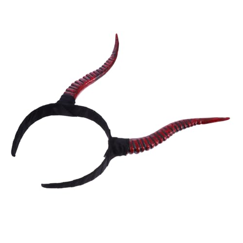 HIAKDOFT Halloween Haarreif mit Roten Antilopenhörnern Leichtes Party Kopfschmuck Stilvolles Stirnband für Cosplay Maskerade und Bühnenauftritte HIAKDOFT Halloween Haarreif mit Roten Antilopenhörnern Leichtes Party Kopfschmuck Stilvolles Stirnband für Cosplay Maskerade und Bühnenauftritte von HIAKDOFT