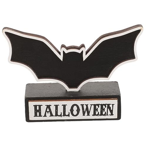 HIAKDOFT Halloween Holzschild Deko Abgestufte Tablett Dekoration für Halloween Desktop Dekoration mit Kreativen Mustern und Leuchtenden Farben für Herbstfeiern von HIAKDOFT