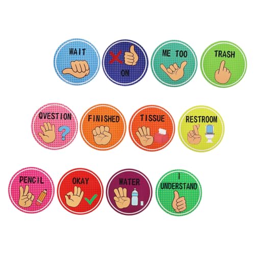HIAKDOFT Hand Signal Poster für Lehrer und Schüler Nonverbale Kommunikation Hilfsmittel für Kindergarten und Grundschule Hinweise für Positives Lernumfeld von HIAKDOFT