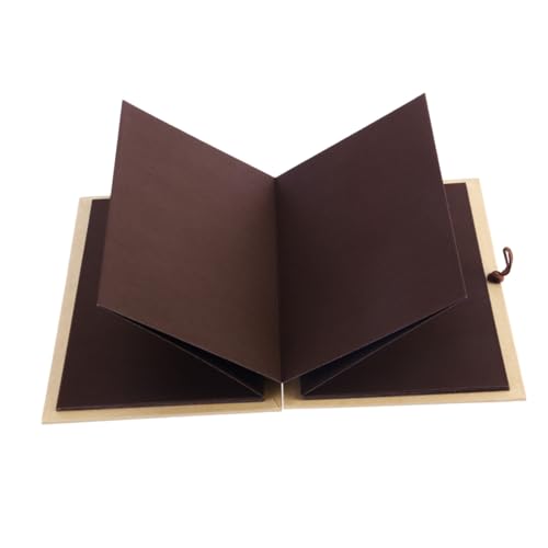 HIAKDOFT Handgefertigtes Faltbares Kraftpapier Fotoalbum mit Seiten zum Selbstgestalten Vintage Stil DIY Scrapbook für Hochzeit Abschluss Valentinstag und Kaffee Farbton HIAKDOFT Handgefertigtes Faltbares Kraftpapier Fotoalbum mit Seiten zum Selbstgestalten Vintage Stil DIY Scrapbook für Hochzeit Abschluss Valentinstag und Kaffee Farbton von HIAKDOFT