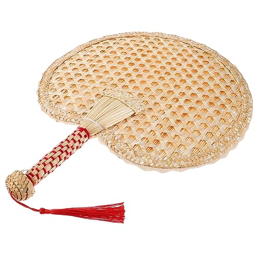 HIAKDOFT Handgewebter Fächer aus Tragbarer Sommerfächer im Vintage Stil für Erwachsene und Natürlicher Handventilator für Heiße für Outdoor Aktivitäten und Dekoration HIAKDOFT Handgewebter Fächer aus Tragbarer Sommerfächer im Vintage Stil für Erwachsene und Natürlicher Handventilator für Heiße für Outdoor Aktivitäten und Dekoration von HIAKDOFT