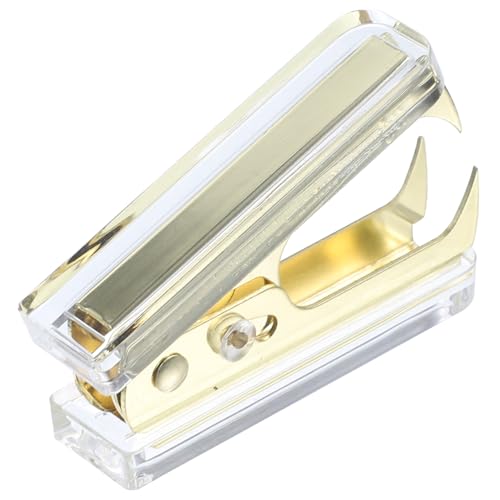 HIAKDOFT Handlicher Hefterentferner aus Transparentem Acryl mit Marmoriertem Hellgold design Robustem Abs gehäuse Einfacher Bedienung und Leisem Entfernen für Büro Schule und Zuhause HIAKDOFT Handlicher Hefterentferner aus Transparentem Acryl mit Marmoriertem Hellgold design Robustem Abs gehäuse Einfacher Bedienung und Leisem Entfernen für Büro Schule und Zuhause von HIAKDOFT