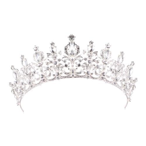 HIAKDOFT Hochwertige Strasssteine Hochzeit Krone Braut Kopfschmuck Vintage Barock Stil Damen Haarschmuck für Hochzeitsfeier Halloween Kostüm Zubehör HIAKDOFT Hochwertige Strasssteine Hochzeit Krone Braut Kopfschmuck Vintage Barock Stil Damen Haarschmuck für Hochzeitsfeier Halloween Kostüm Zubehör von HIAKDOFT
