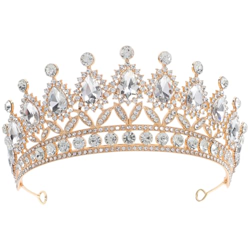 HIAKDOFT Hochzeitskrone: Kristallprinzessin-tiara-krone, Kopfschmuck – Braut-haarschmuck Für Frauen Und Mädchen, Hochzeit, Abschlussball, Geburtstagsfeier Und Modeschmuck HIAKDOFT Hochzeitskrone: Kristallprinzessin-tiara-krone, Kopfschmuck – Braut-haarschmuck Für Frauen Und Mädchen, Hochzeit, Abschlussball, Geburtstagsfeier Und Modeschmuck von HIAKDOFT