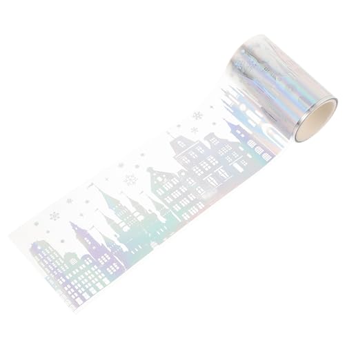 HIAKDOFT Holografisches DIY Scrapbooking Sticker Tape Dekoratives Klebeband für Journal Bastelaufkleber für Geschenkbox und Kreative Handarbeiten Vielseitig und Reißbar HIAKDOFT Holografisches DIY Scrapbooking Sticker Tape Dekoratives Klebeband für Journal Bastelaufkleber für Geschenkbox und Kreative Handarbeiten Vielseitig und Reißbar von HIAKDOFT