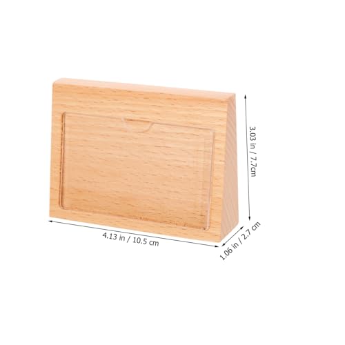 HIAKDOFT Holz Preisschildhalter Ständer Robustes Design Klar Sichtbares Preisschild Display für Supermarkt Laden Tischaufsteller Vielseitig Einsetzbar Langlebiger Holzständer HIAKDOFT Holz Preisschildhalter Ständer Robustes Design Klar Sichtbares Preisschild Display für Supermarkt Laden Tischaufsteller Vielseitig Einsetzbar Langlebiger Holzständer von HIAKDOFT