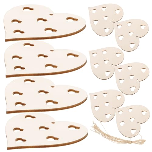 HIAKDOFT Holzherzen zum Basteln Naturbelassene Holzscheiben Herzform mit Aufhängeschnur für DIY Dekoration Hochzeit Geburtstag Taufe Valentinstag HIAKDOFT Holzherzen zum Basteln Naturbelassene Holzscheiben Herzform mit Aufhängeschnur für DIY Dekoration Hochzeit Geburtstag Taufe Valentinstag von HIAKDOFT