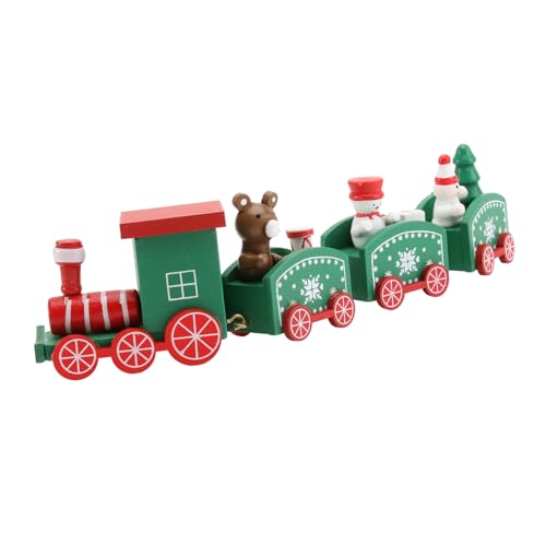HIAKDOFT Holzzug Kuchen Dekoration aus Holz Kreativer Zug Cake Topper für Weihnachten Tisch und Party Dekoration Teiliges Sichere und Attraktive Dessertverzierung von HIAKDOFT