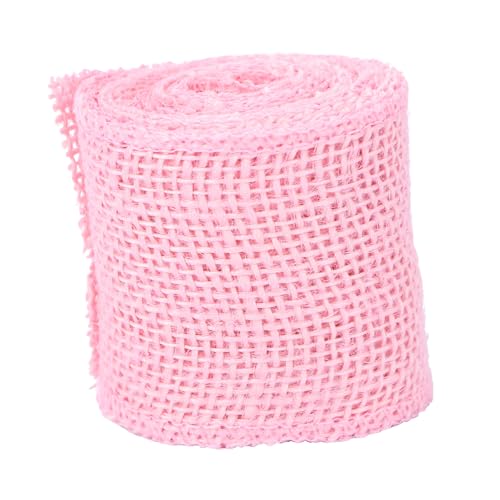 HIAKDOFT Jute Burlap Band Breit Natürliche Textur Handgefertigt für Weihnachtsdeko Basteln Geschenkverpackung Umweltfreundlich Vielseitig Einsetzbar von HIAKDOFT