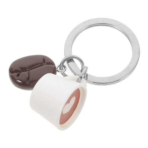 HIAKDOFT Kaffeebohne Schlüsselanhänger mit Herzform Dekorativer Taschen und Rucksackanhänger Multifunktionaler Schlüsselring Geschenkidee für Kaffeeliebhaber und Alltagsschlüssel HIAKDOFT Kaffeebohne Schlüsselanhänger mit Herzform Dekorativer Taschen und Rucksackanhänger Multifunktionaler Schlüsselring Geschenkidee für Kaffeeliebhaber und Alltagsschlüssel von HIAKDOFT