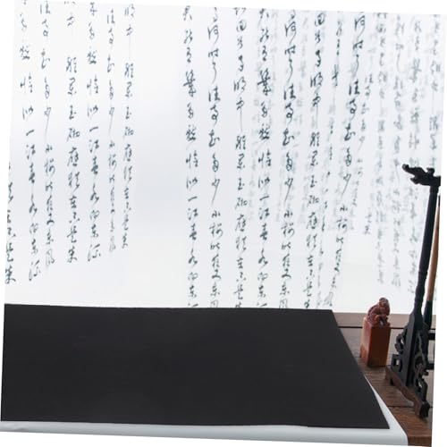HIAKDOFT Kalligraphie Filzmatte Dicke Rechteckige Schreibtischunterlage aus Schwarzem Filz für Kalligraphie Übung Malerei Anfänger und Chinesische Kunstliebhaber Geeignet von HIAKDOFT