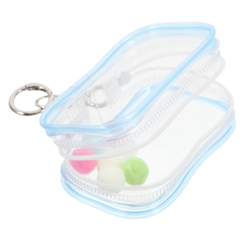 HIAKDOFT Klarer Sammler Organizer Tasche mit Reißverschluss Staubdichte Aufbewahrungstasche für Mini Figuren und Puppen Tragbare Vitrine mit Weichem Langlebiges Kunststoffmaterial für von HIAKDOFT