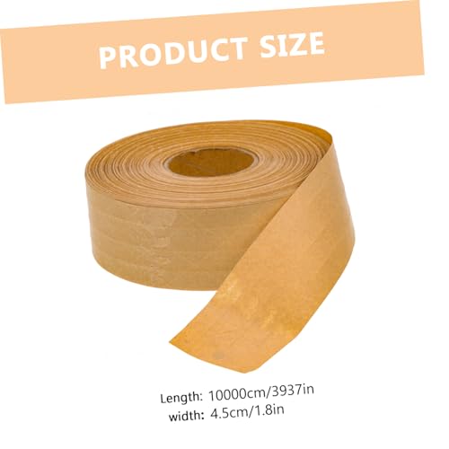 HIAKDOFT Klebeband aus Kraftpapier Selbstklebendes Verpackungsband Hohe Klebkraft Reißfest Beschreibbar Umweltfreundlich Temperaturbeständig zum Kartonversiegeln und Basteln von HIAKDOFT