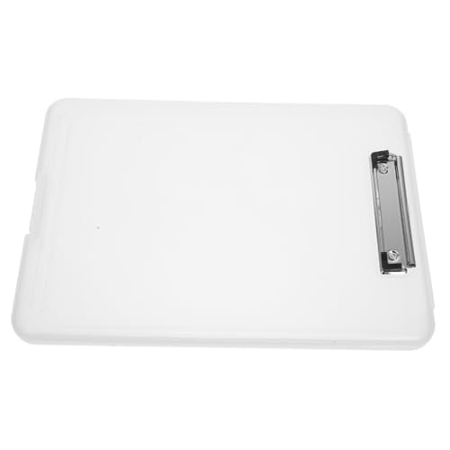 HIAKDOFT Klemmbrett mit Aufbewahrungsbox aus Robustem Kunststoff Faltbarer Dateiordner mit Niedrigem Clip Dokumentenhalter für Büro Schule Home Office Leichter Mobiler Organizer von HIAKDOFT