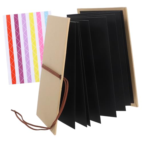 HIAKDOFT Kraftpapier Hardcover DIY Fotoalbum Seiten Schwarz Vintage Handgefertigt Scrapbook für Hochzeit Abschluss Geburtstag Valentinstag HIAKDOFT Kraftpapier Hardcover DIY Fotoalbum Seiten Schwarz Vintage Handgefertigt Scrapbook für Hochzeit Abschluss Geburtstag Valentinstag von HIAKDOFT