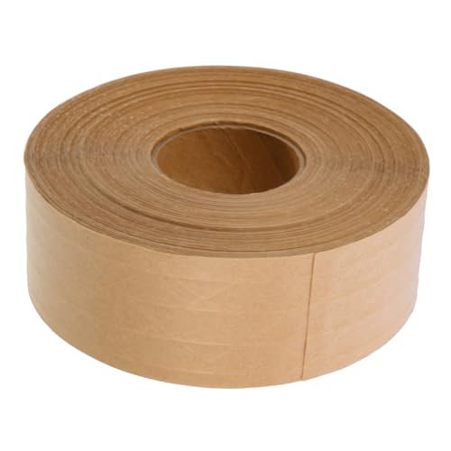 HIAKDOFT Kraftpapier Klebeband Selbstklebendes Hochklebendes Packband Hitzebeständig Beschreibbar Umweltfreundliches Verpackungsband für Kartons Versand und Bastelarbeiten von HIAKDOFT