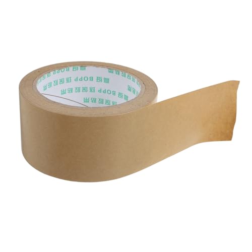 HIAKDOFT Kraftpapier Klebeband Starkes Braunes Verpackungs Versandband Selbstklebend zum Versiegeln von Kartons Bilderrahmen Vielseitigen Anwendungen von HIAKDOFT