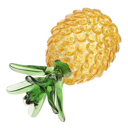HIAKDOFT Kristall Pineapple Ornament Handgefertigt Dekoratives Desktop Fruchtobjekt mit Smaragdgrünen Blättern Leichtes Realistisches Tischdekor für Wohn und Arbeitszimmer HIAKDOFT Kristall Pineapple Ornament Handgefertigt Dekoratives Desktop Fruchtobjekt mit Smaragdgrünen Blättern Leichtes Realistisches Tischdekor für Wohn und Arbeitszimmer von HIAKDOFT