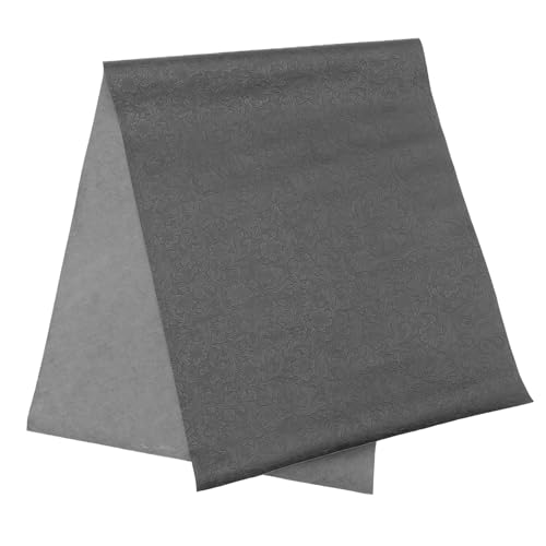 HIAKDOFT Kunstleder Polsterstoff mit Geometrischem Muster Glänzend Schwarz Langlebiges DIY Lederzuschnitt für Handwerk Leicht Zuschneidbar für Hand und Maschinennaht von HIAKDOFT
