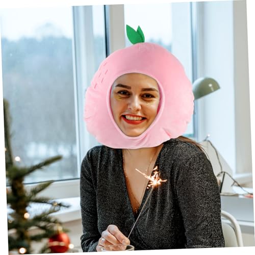 HIAKDOFT Lustiger Pfirsich Partyhut aus Weichem Plüsch Langlebige Kostüm Kopfbedeckung für Karneval Fasching Cosplay und Foto Requisiten Bequemes Partyaccessoire für Damen und HIAKDOFT Lustiger Pfirsich Partyhut aus Weichem Plüsch Langlebige Kostüm Kopfbedeckung für Karneval Fasching Cosplay und Foto Requisiten Bequemes Partyaccessoire für Damen und von HIAKDOFT
