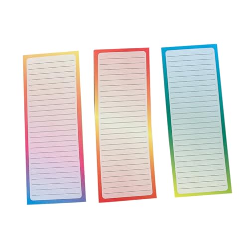 HIAKDOFT Magnetischer Notizblock mit Je Buch Farbverlauf Magnetischer Einkaufslisten Block Wiederverwendbar Selbstklebend für Kühlschrank Büro Zuhause Memo Pad von HIAKDOFT