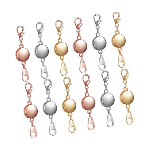 HIAKDOFT Magnetverschluss Schmuck Rundes Design Langlebig Magnetische Verschlüsse für Halsketten Armbänder DIY Schmuckzubehör Einfach zu Bedienen Praktische Magnetschließe HIAKDOFT Magnetverschluss Schmuck Rundes Design Langlebig Magnetische Verschlüsse für Halsketten Armbänder DIY Schmuckzubehör Einfach zu Bedienen Praktische Magnetschließe von HIAKDOFT