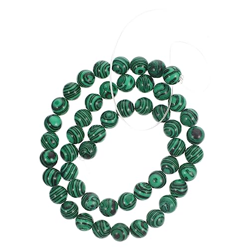 HIAKDOFT Malachit Perlen Rund Naturstein Spacer Beads DIY Schmuckherstellung Armband Halskette Schmuckmaterialien Handgefertigte Lose Perlen für Kreative Designs und Geschenke HIAKDOFT Malachit Perlen Rund Naturstein Spacer Beads DIY Schmuckherstellung Armband Halskette Schmuckmaterialien Handgefertigte Lose Perlen für Kreative Designs und Geschenke von HIAKDOFT