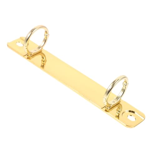 HIAKDOFT Metall Binderinge für Loseblatt Ordner Abnehmbare O förmige Buchbindungsklammern Robuste DIY Einleger Binder Clips Vielseitig für Planer und Organizer Goldfarben von HIAKDOFT