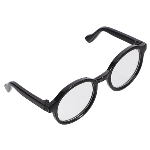 HIAKDOFT Mini Puppenbrille für Puppen Schwarzer Rahmen mit Transparenten Gläsern Lustiges Dekorationsaccessoire Modische Runde Brille für Puppenkostüme und DIY Puppenhaus Zubehör HIAKDOFT Mini Puppenbrille für Puppen Schwarzer Rahmen mit Transparenten Gläsern Lustiges Dekorationsaccessoire Modische Runde Brille für Puppenkostüme und DIY Puppenhaus Zubehör von HIAKDOFT