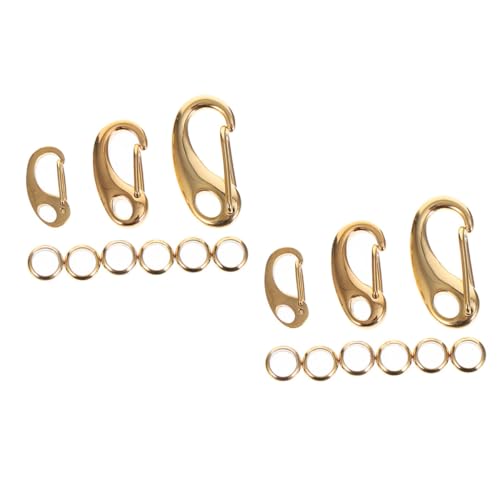 HIAKDOFT Multifunktionale Edelstahl Lobster Karabiner Teiliges Langlebige Schmuckverbinder für Armbänder und Halsketten Starker Verschluss für DIY Schmuck und Haustier Zubehör Goldfarben HIAKDOFT Multifunktionale Edelstahl Lobster Karabiner Teiliges Langlebige Schmuckverbinder für Armbänder und Halsketten Starker Verschluss für DIY Schmuck und Haustier Zubehör Goldfarben von HIAKDOFT