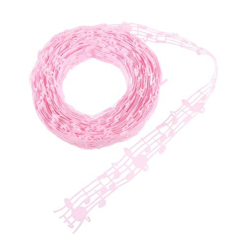 HIAKDOFT Musiknotenband Yards Polyester Geschenkband Originelles DIY Bastelband zum Nähen Verpacken Dekorieren für Erwachsene Rosa HIAKDOFT Musiknotenband Yards Polyester Geschenkband Originelles DIY Bastelband zum Nähen Verpacken Dekorieren für Erwachsene Rosa von HIAKDOFT