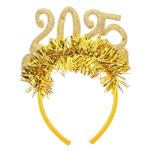 HIAKDOFT Neujahr Stirnband mit Goldenem Glitzer Leichtes Party Haarband für Silvester Komfortabel und Passend für Frisuren Festliches Kopfschmuck Zubehör für Silvester Deko und Feier HIAKDOFT Neujahr Stirnband mit Goldenem Glitzer Leichtes Party Haarband für Silvester Komfortabel und Passend für Frisuren Festliches Kopfschmuck Zubehör für Silvester Deko und Feier von HIAKDOFT